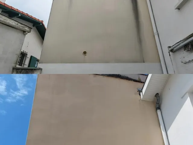 Enduit de pavillon nettoyé à la vapeur à Saint-Paul-lès-Dax